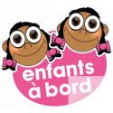 enfants à bord 2 filles