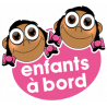 enfants à bord 2 filles