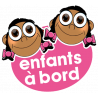 enfants à bord 2 filles