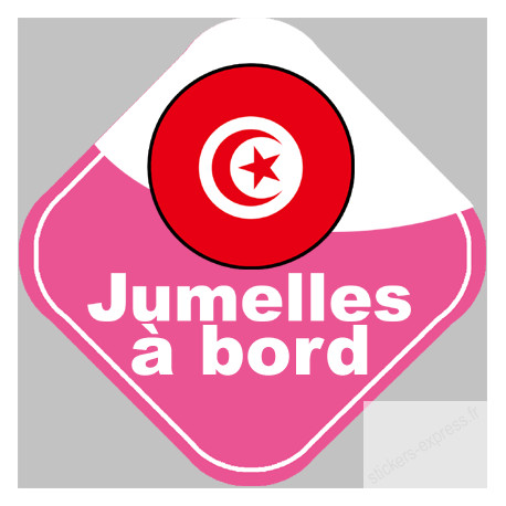 bebe a bord jumelle d'origine Tunisienne