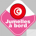 bebe a bord jumelle d'origine Tunisienne