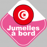 bebe a bord jumelle d'origine Tunisienne