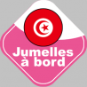 bebe a bord jumelle d'origine Tunisienne