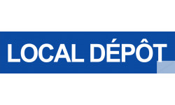 autocollant local depot bleu