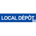 autocollant local depot bleu