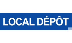 autocollant local depot bleu