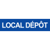 autocollant local depot bleu