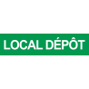 autocollant local depot vert