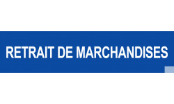 autocollant retrait de marchandises bleu