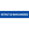 autocollant retrait de marchandises bleu