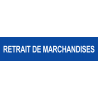 autocollant retrait de marchandises bleu