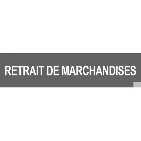 autocollant retrait de marchandises gris