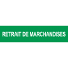 autocollant retrait de marchandises vert