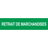 autocollant retrait de marchandises vert