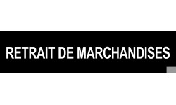 autocollant retrait de marchandises noir