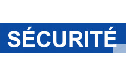 autocollant securite bleu