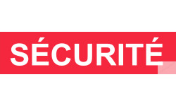 autocollant securite rouge