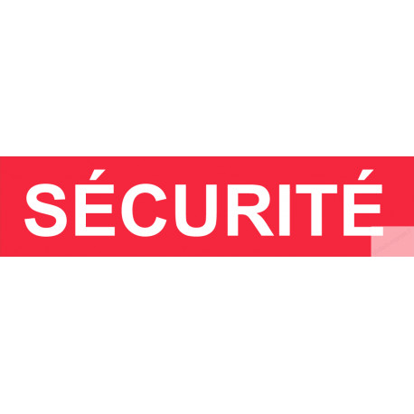 autocollant securite rouge