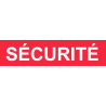 autocollant securite rouge