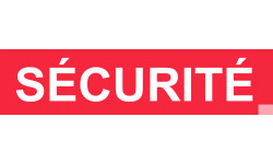 autocollant securite rouge