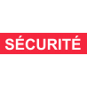 autocollant securite rouge