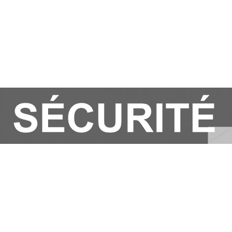 autocollant securite gris