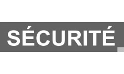 autocollant securite gris