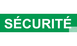 autocollant securite vert