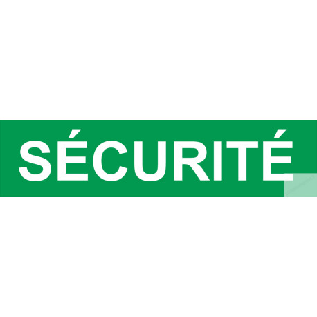 autocollant securite vert