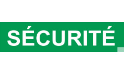 autocollant securite vert