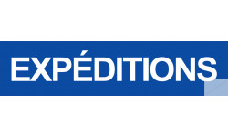 autocollant expeditions bleu