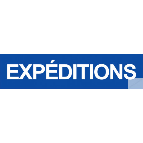 autocollant expeditions bleu