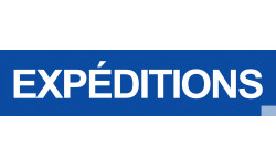 autocollant expeditions bleu