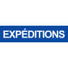 autocollant expeditions bleu