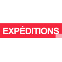 autocollant expeditions rouge