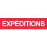 autocollant expeditions rouge