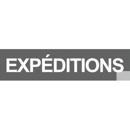 autocollant expeditions gris