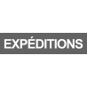 autocollant expeditions gris