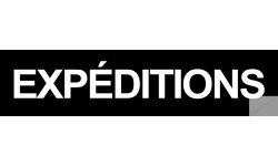 autocollant expeditions noir