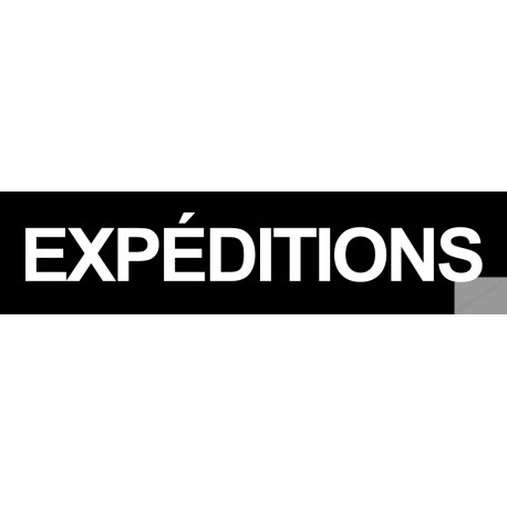 autocollant expeditions noir