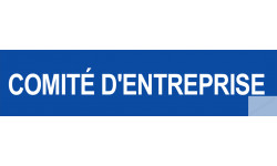 autocollant comite d'entreprise bleu