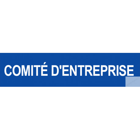 autocollant comite d'entreprise bleu