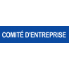 autocollant comite d'entreprise bleu