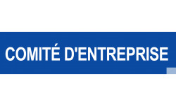 autocollant comite d'entreprise bleu