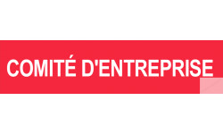 autocollant comite d'entreprise rouge