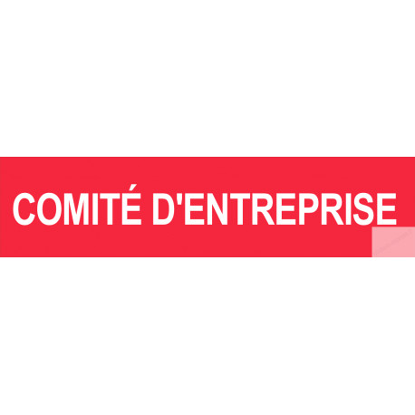 autocollant comite d'entreprise rouge