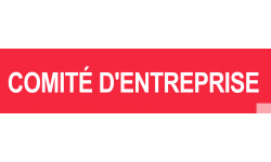 autocollant comite d'entreprise rouge