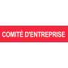 autocollant comite d'entreprise rouge