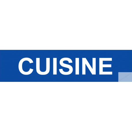 autocollant CUISINE BLEU