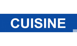 autocollant CUISINE BLEU